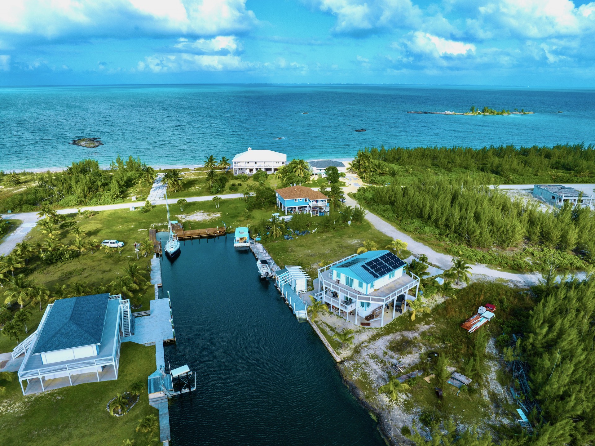 Beach Front Home with 70' Protected Dock, Abaco, Central Abaco, BS, 3 Bedrooms Bedrooms, ,2 BathroomsBathrooms,Residential,For Sale,Beach Front Home with 70' Protected Dock,1388064