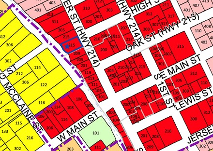 119 N Water St_Zoning Map