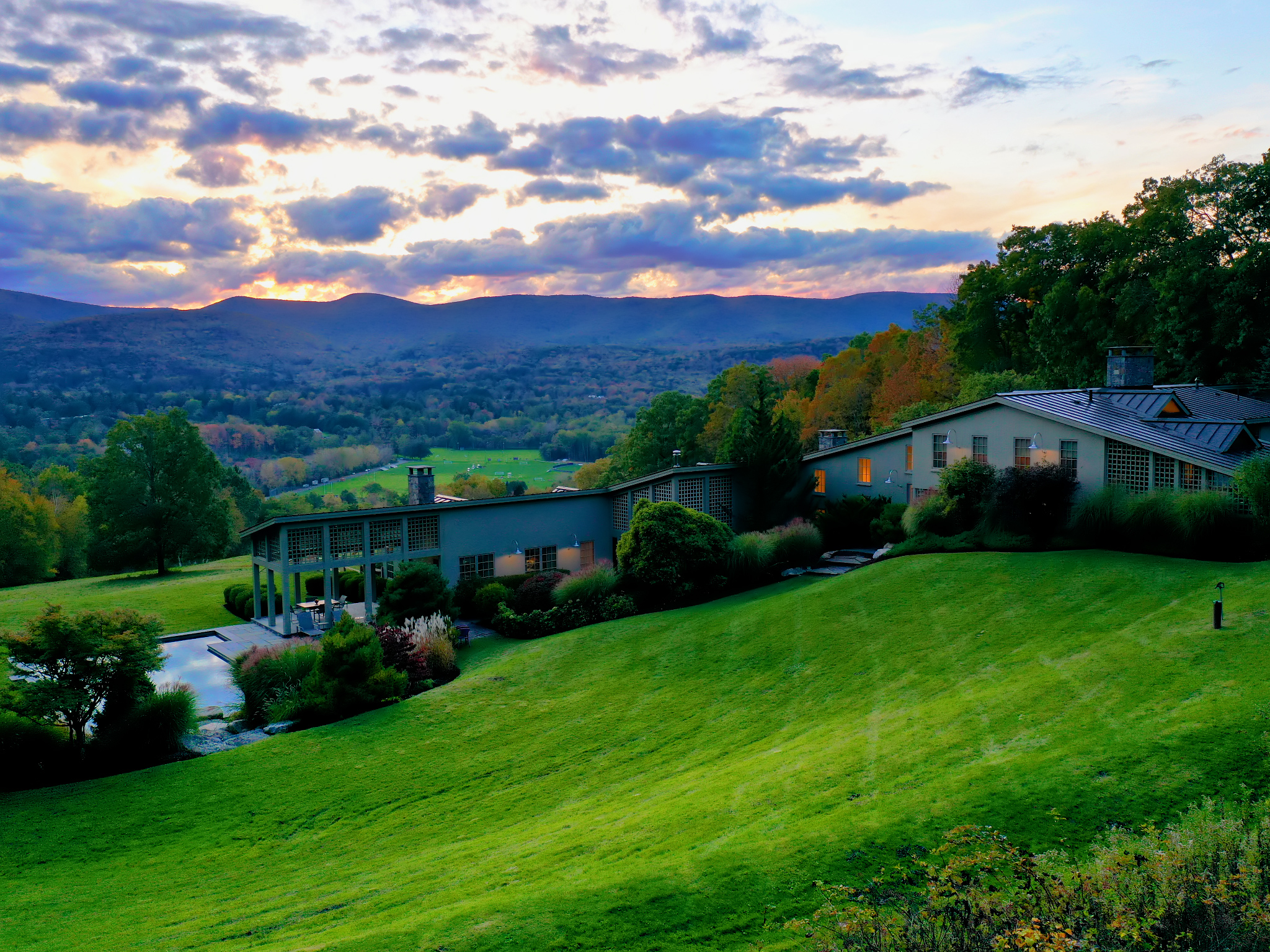 Hillside Contemporary on 34 acres with Breathtaking Sunset Views