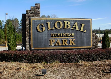 Global Park Entrance Sign