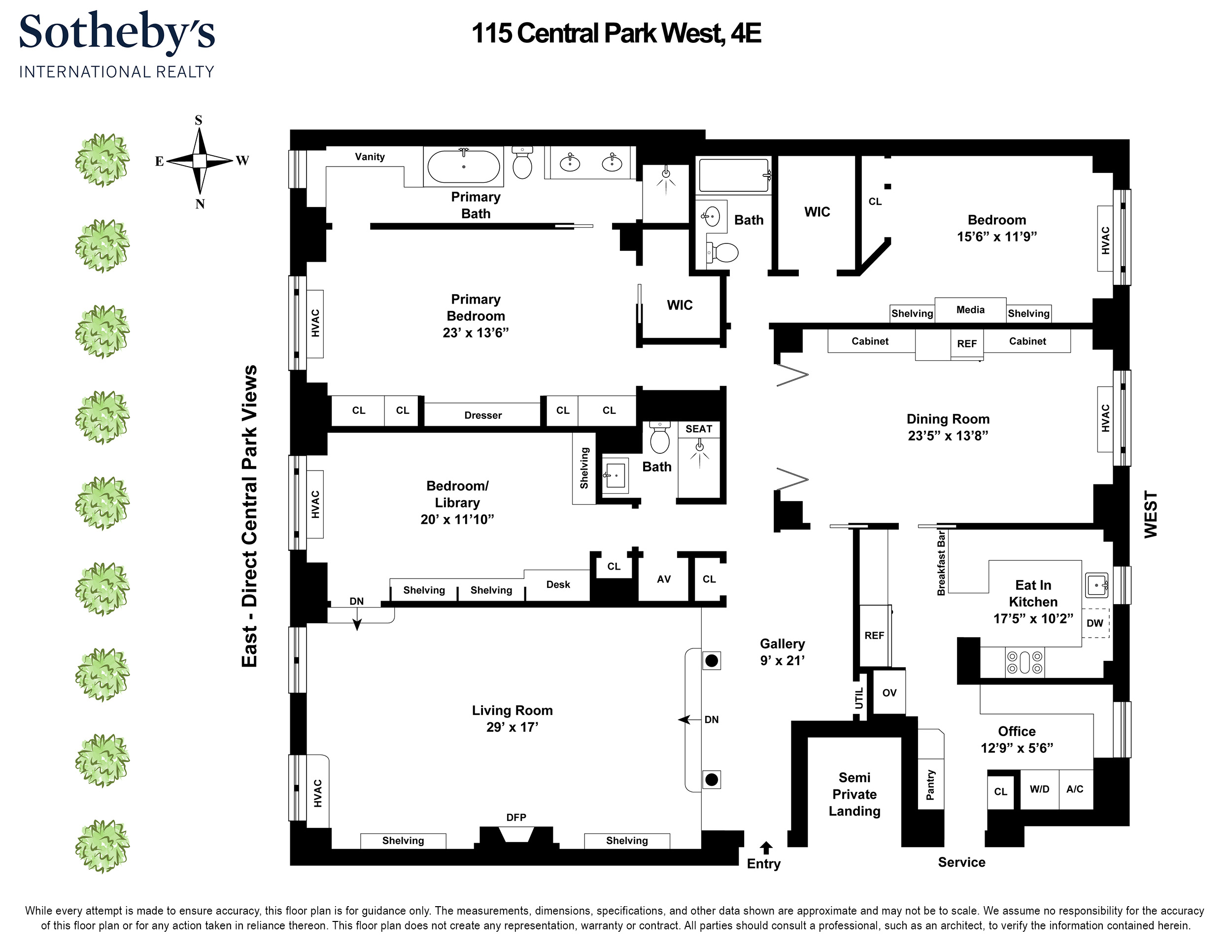 115 Central Park West 4E