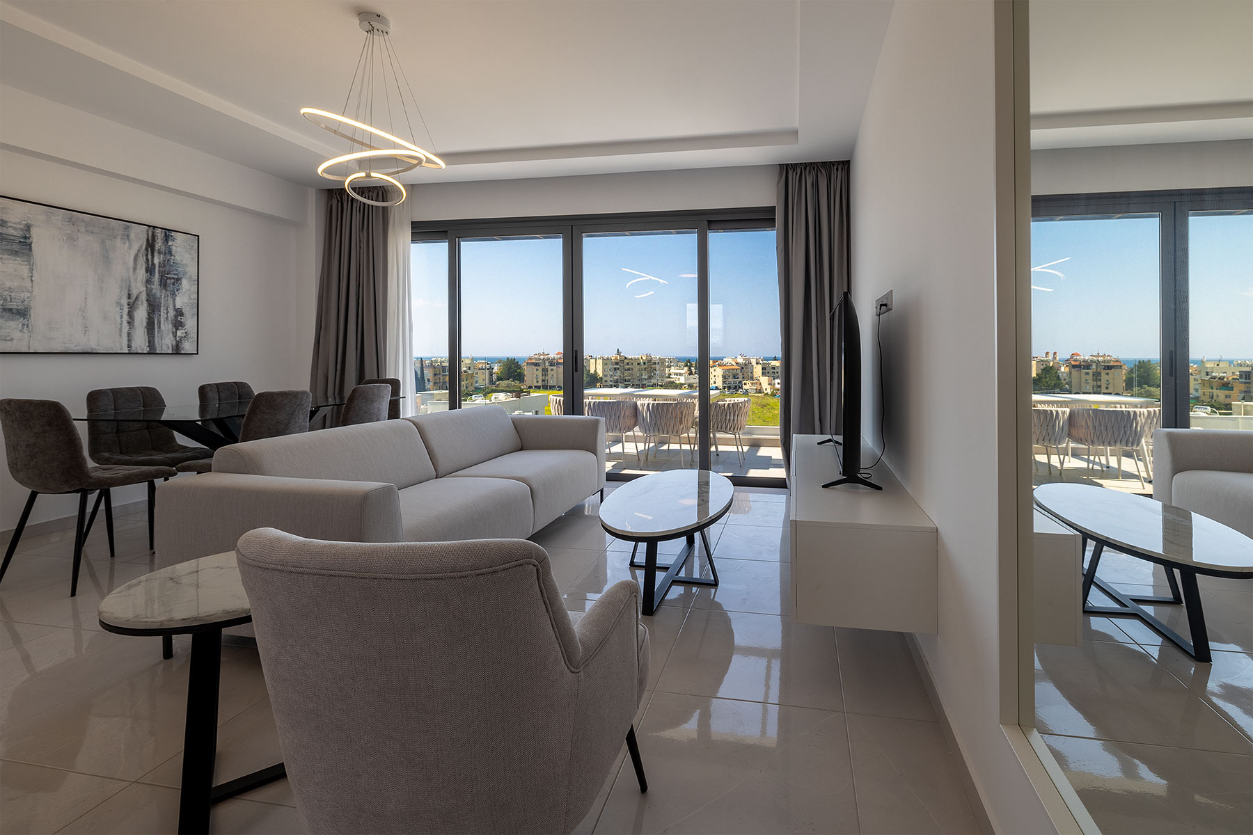 Furnished Two Bedroom Penthouse with Jacuzzi in Pafos