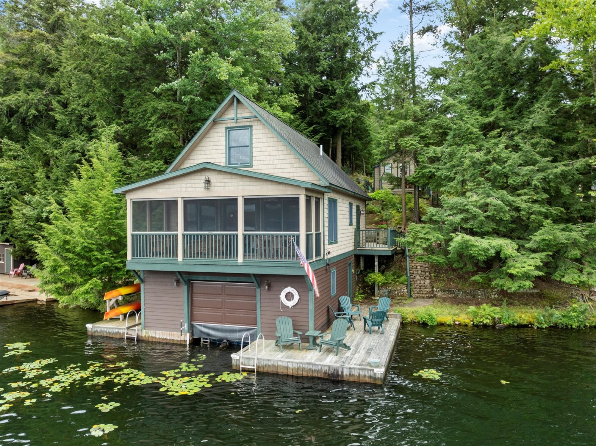 White Lake Home with Boathouse