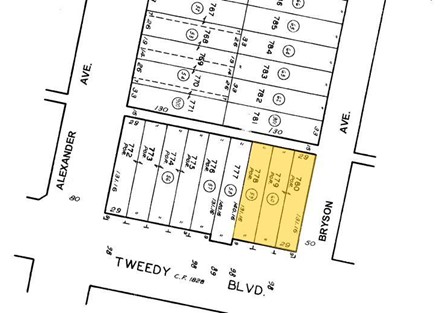 4437 Tweedy Blvd. - Plat Map