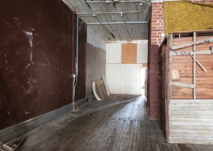 2nd Floor - Cotton Ave View-Brick Elevator Shaft