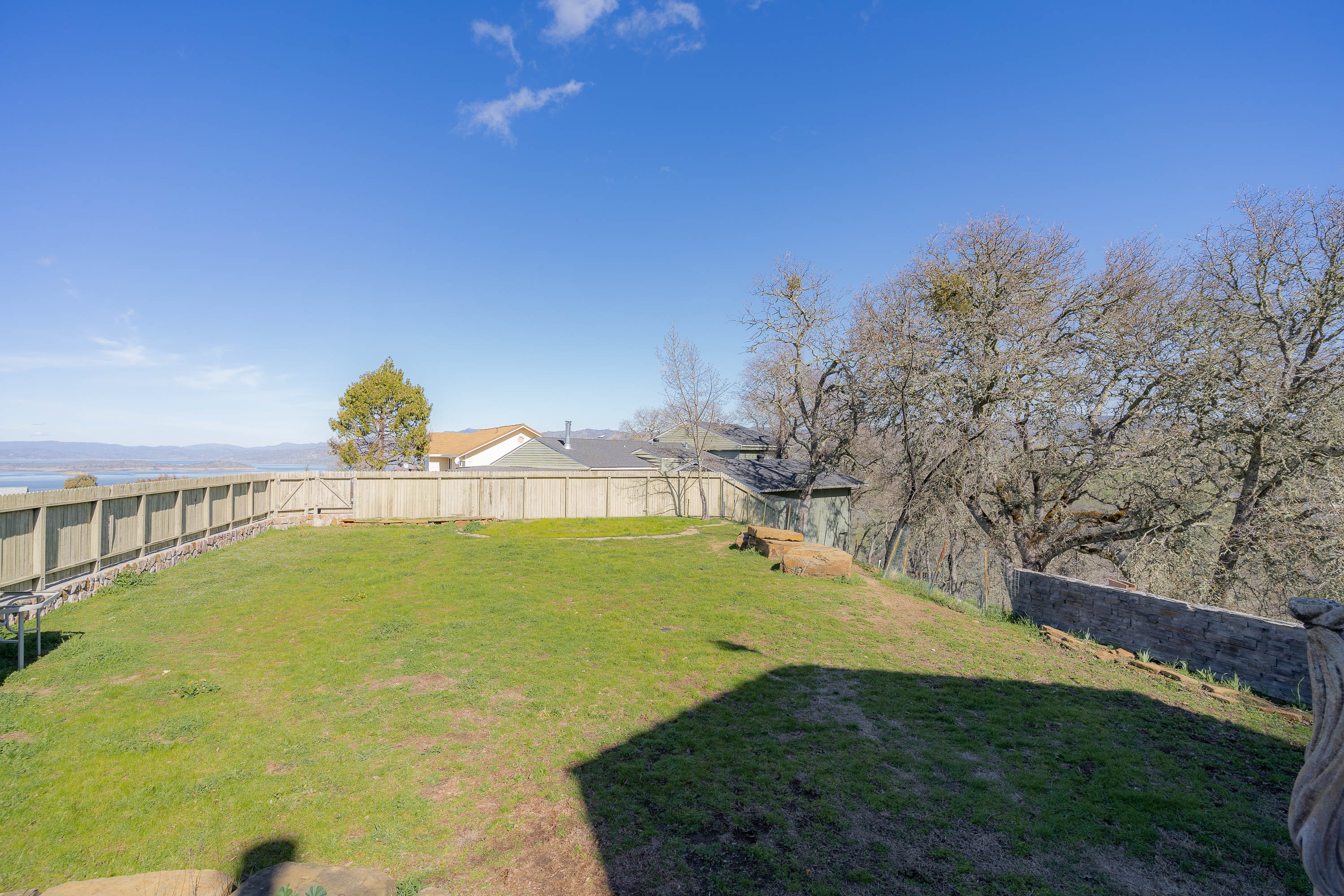 Steele Canyon lot with fence