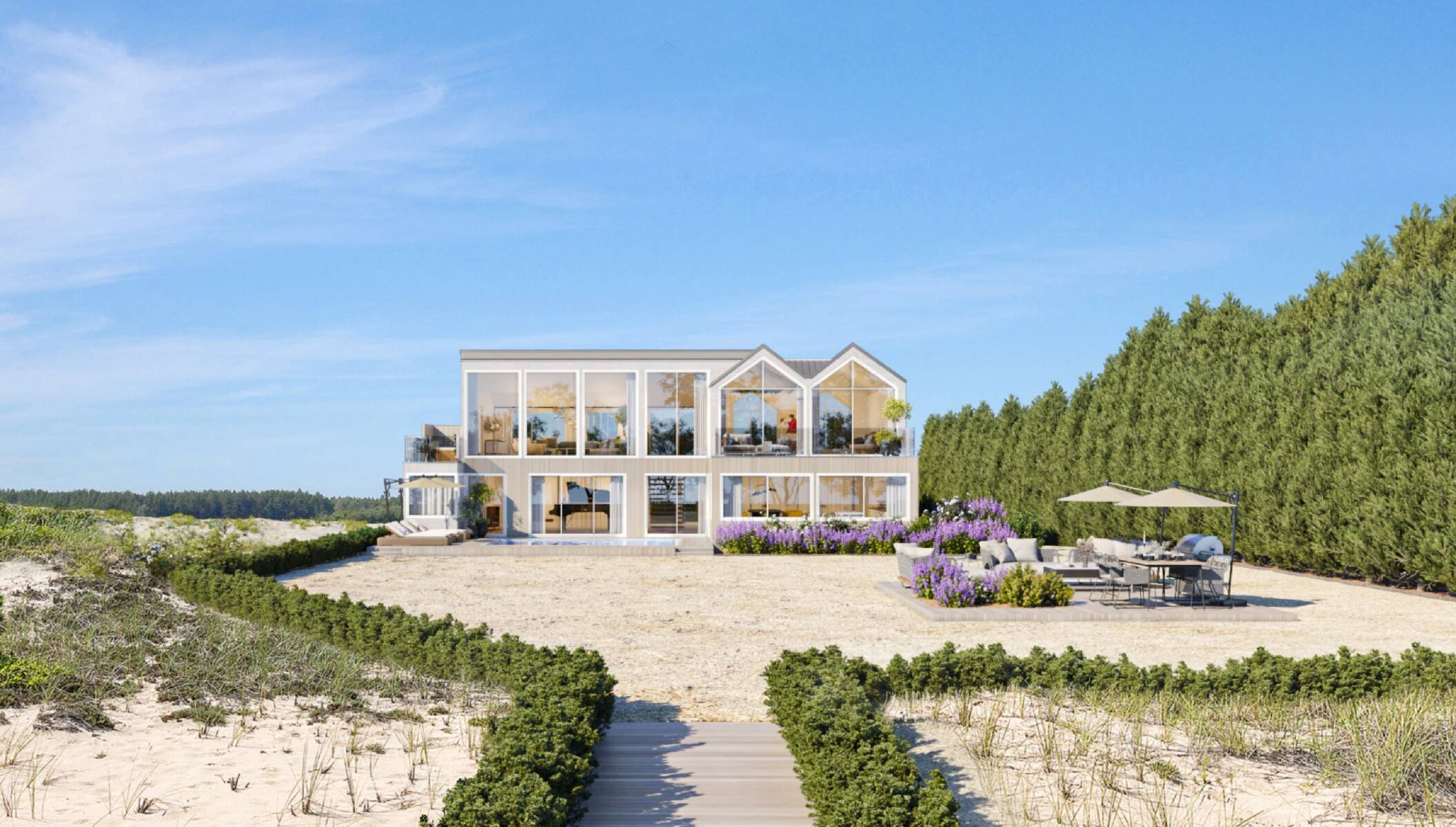 BRAND NEW MODERN OCEANFRONT w/ POOL on 2.6 ACRES IN AMAGANSETT