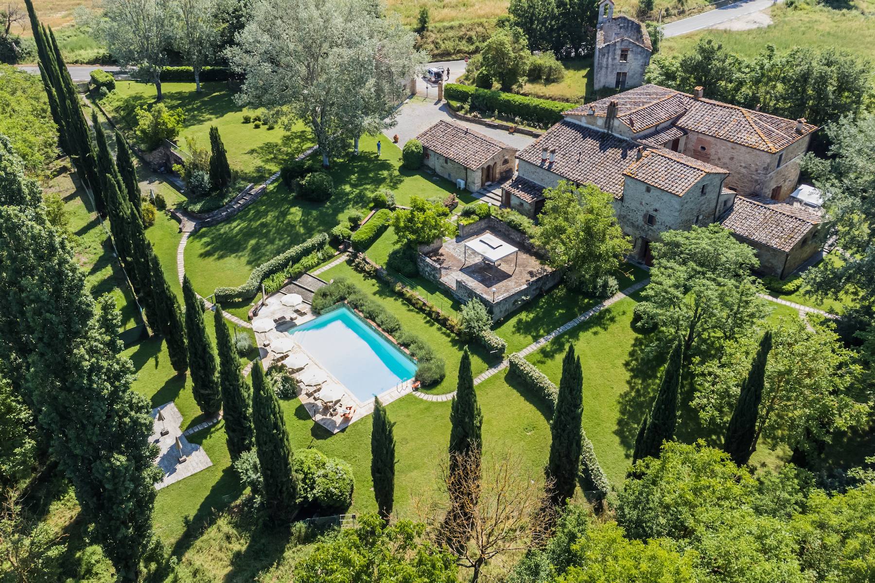Historic estate in the countryside of Siena