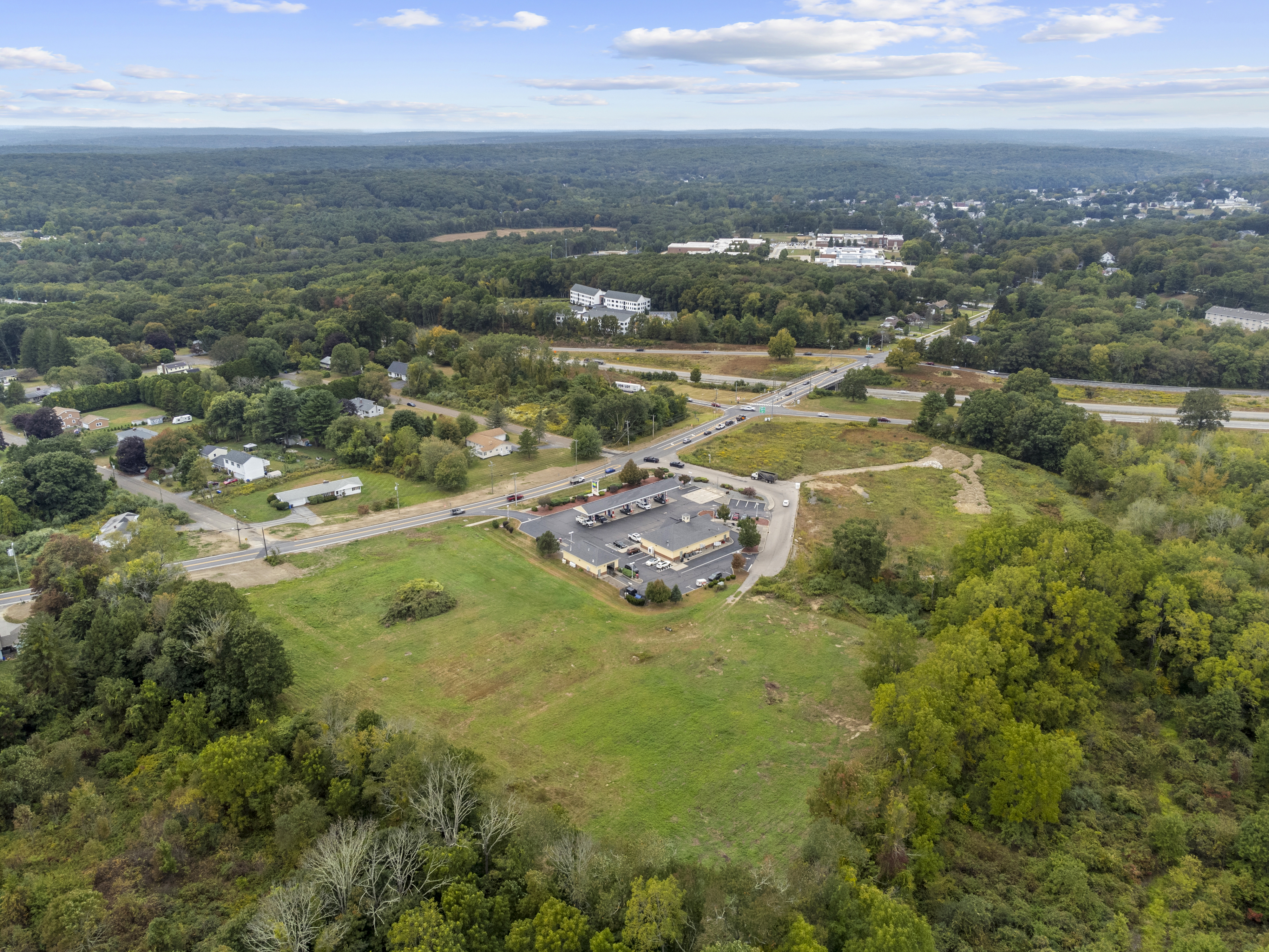 Prime 4.99-acre commercial parcel prominently positioned on Route 164.