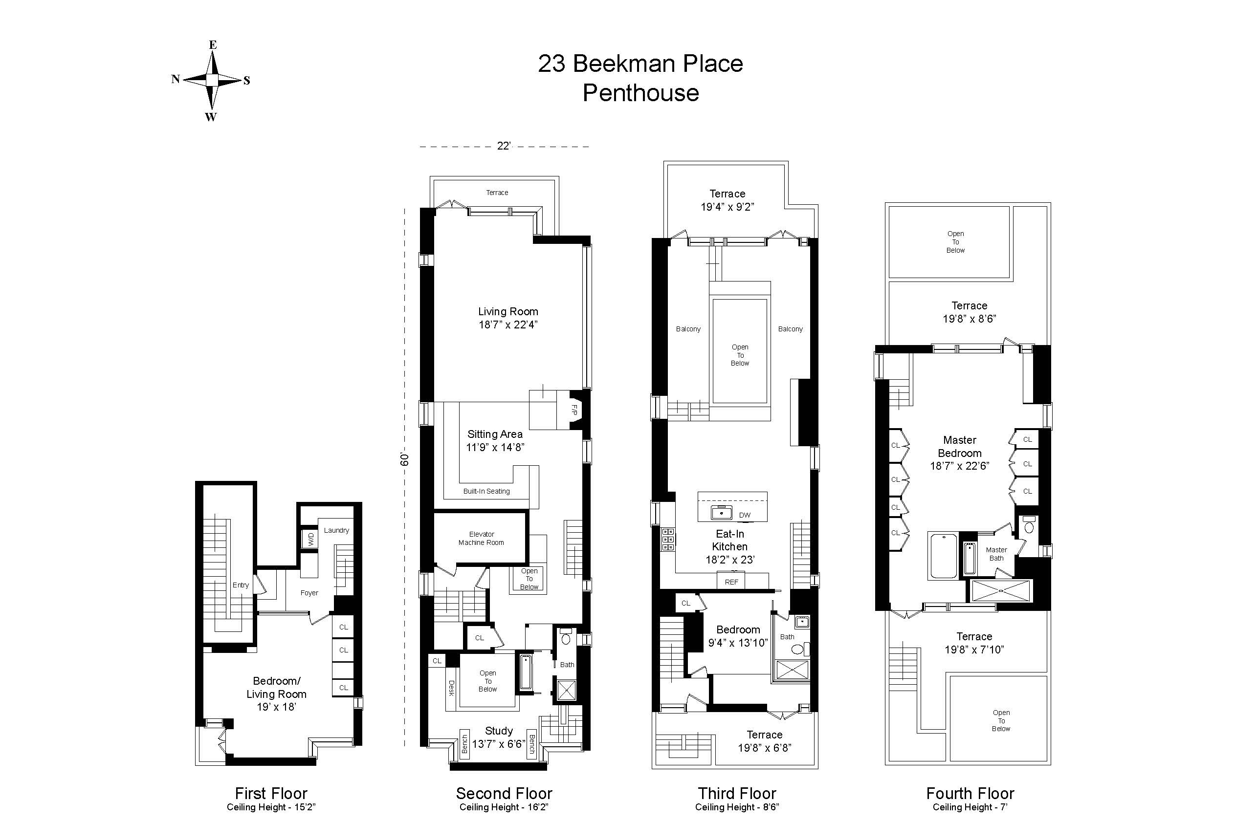 Extraordinaire Iconic Multilevel TH w/ Triplex PH