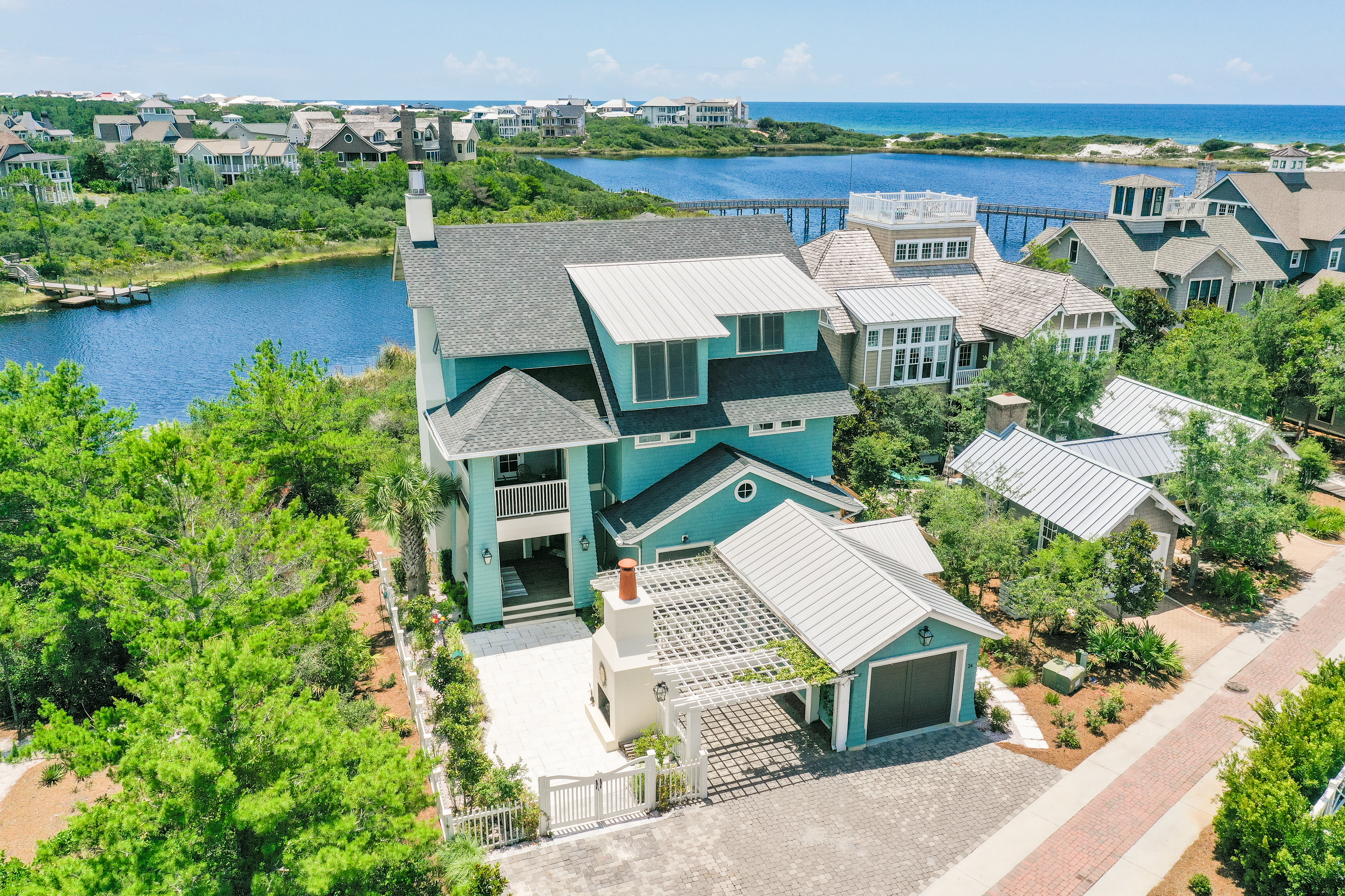 WaterSound Beach Home With Views of Camp Creek Lake And The Gulf