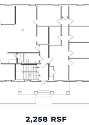 First floor office floorplan, can be divided