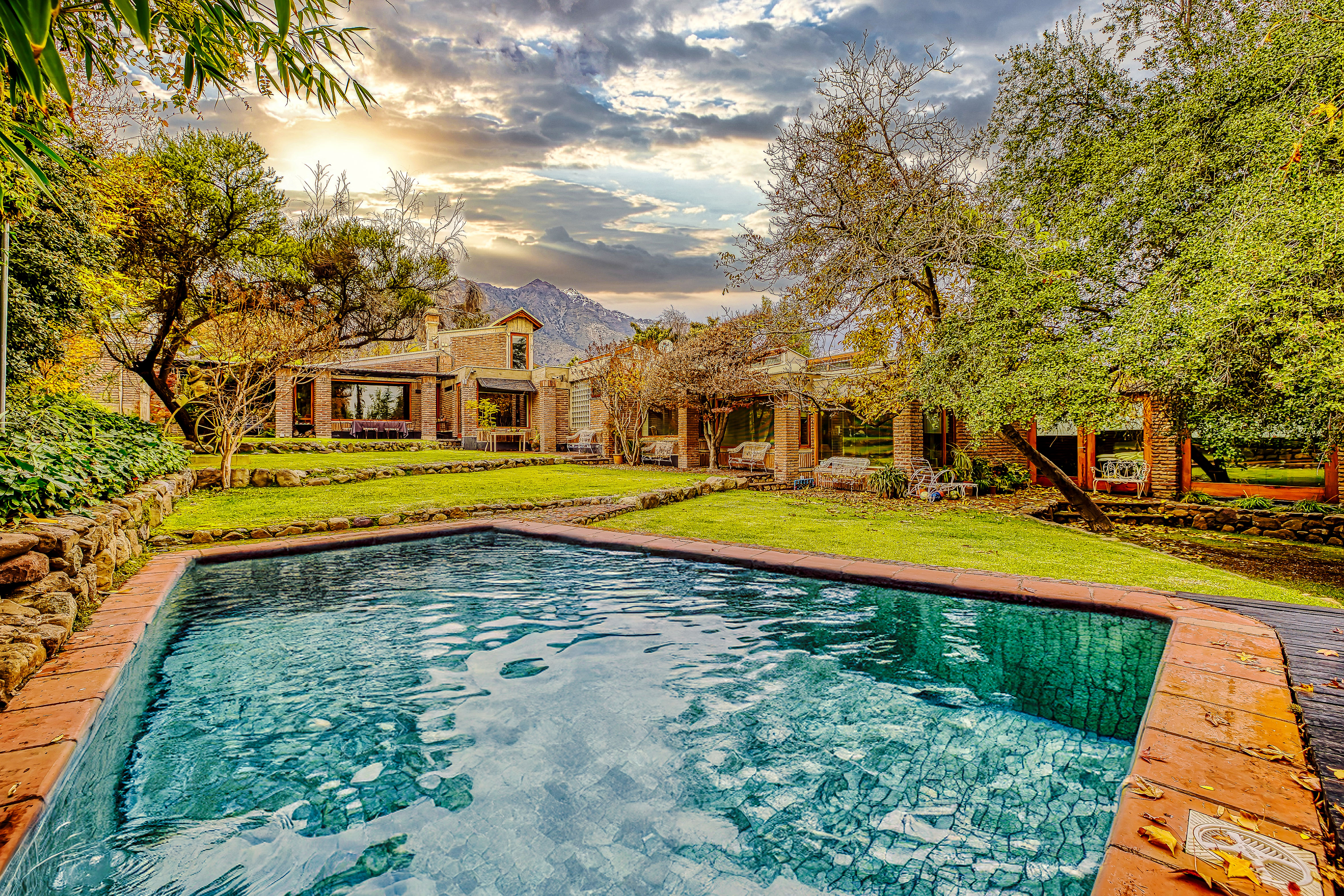 Castillo Velasco-style house with a spectacular garden.