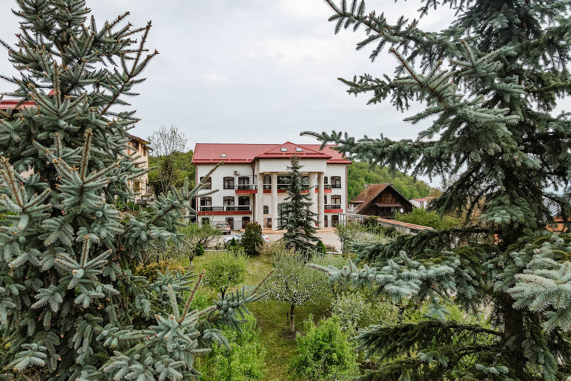Indoor pool and vicinity of the forest in a residential area of Braov