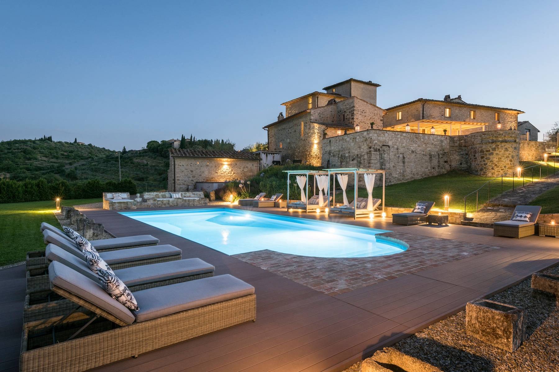 Historic, luxury estate in Greve in Chianti with breathtaking views