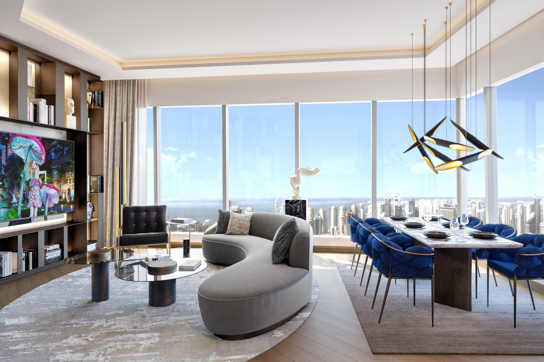 Luxury Apartment with Coastal views in Uptown Dubai