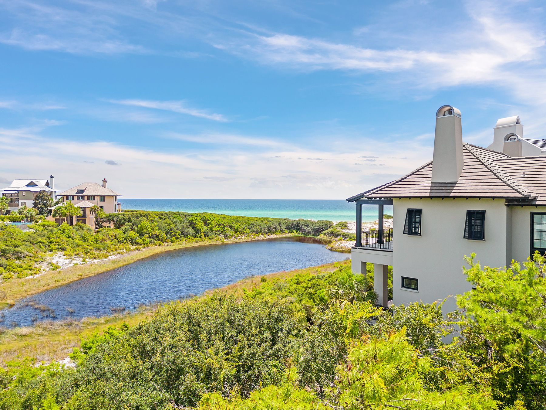 Palatial Lakefront Residence With Gulf Views And Grand Interiors