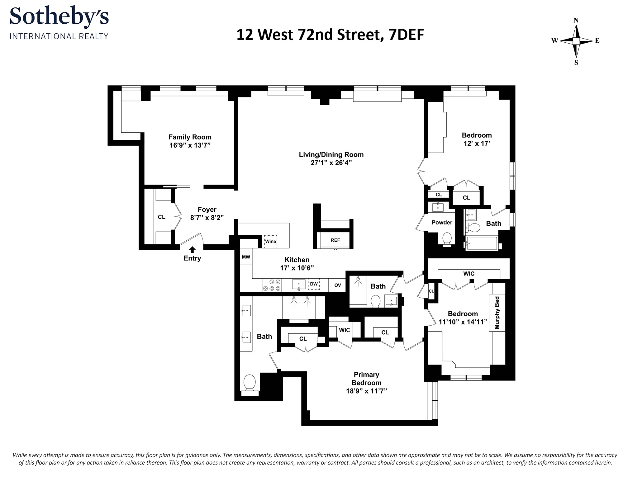 12 West 72nd Street, 7DEF