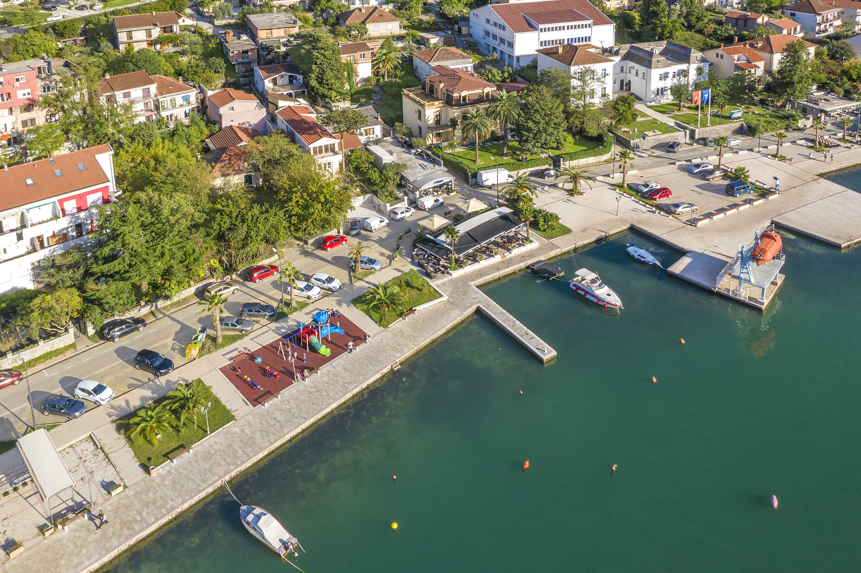 Kotor, Dobrota – urbanized seafront land for hotel constructio