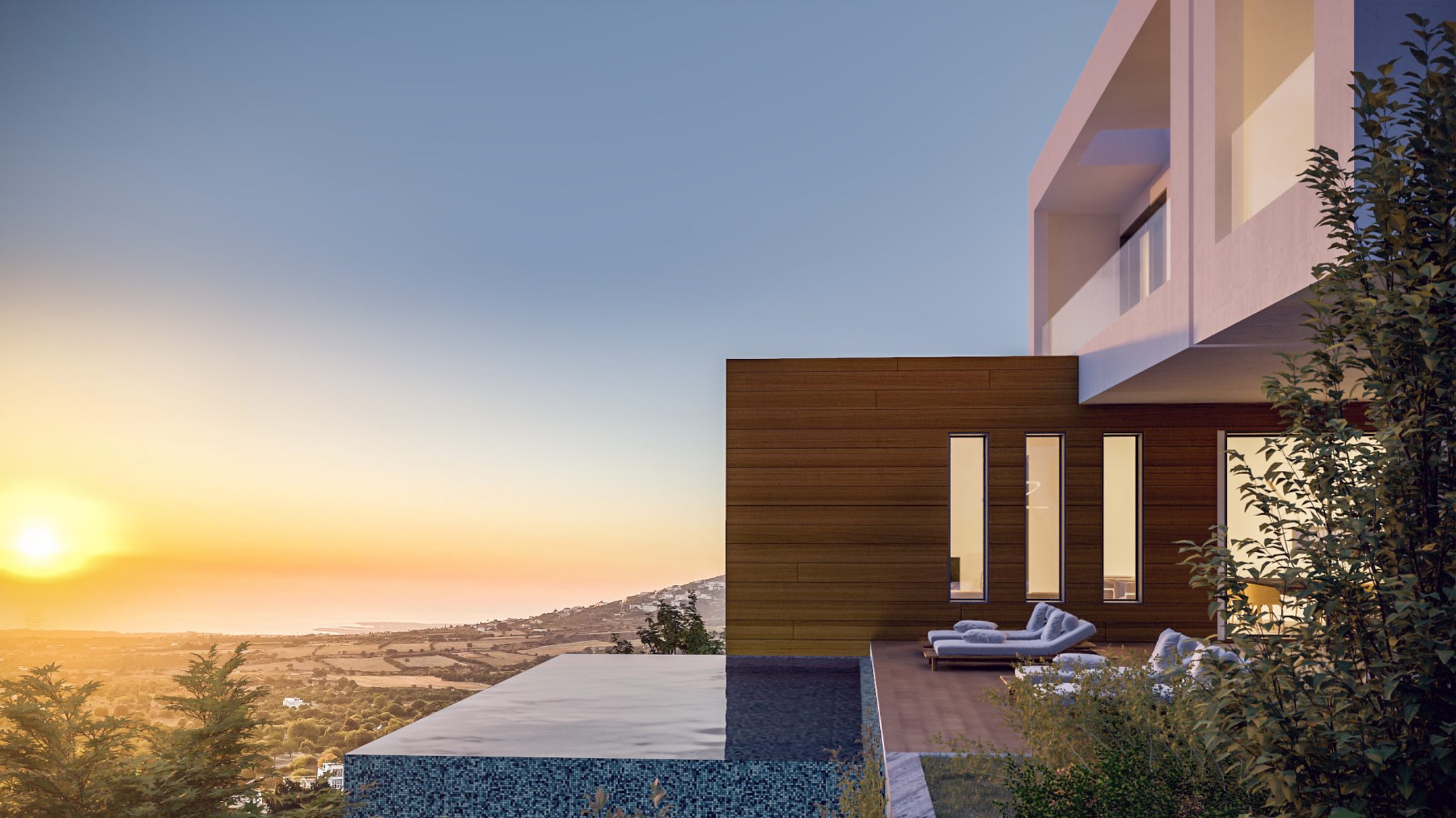 Modern Spacious 3 Bedroom Villa in the Beautiful Hills of Tsada, Pafos