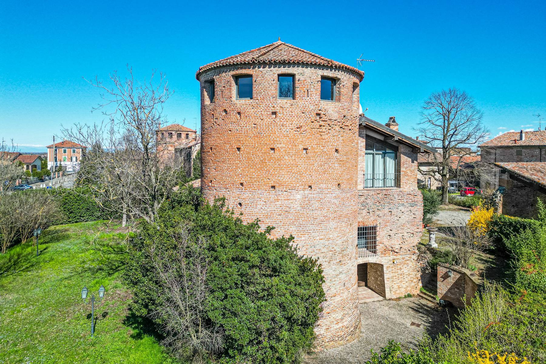 Niviano Castle in the northern Italy