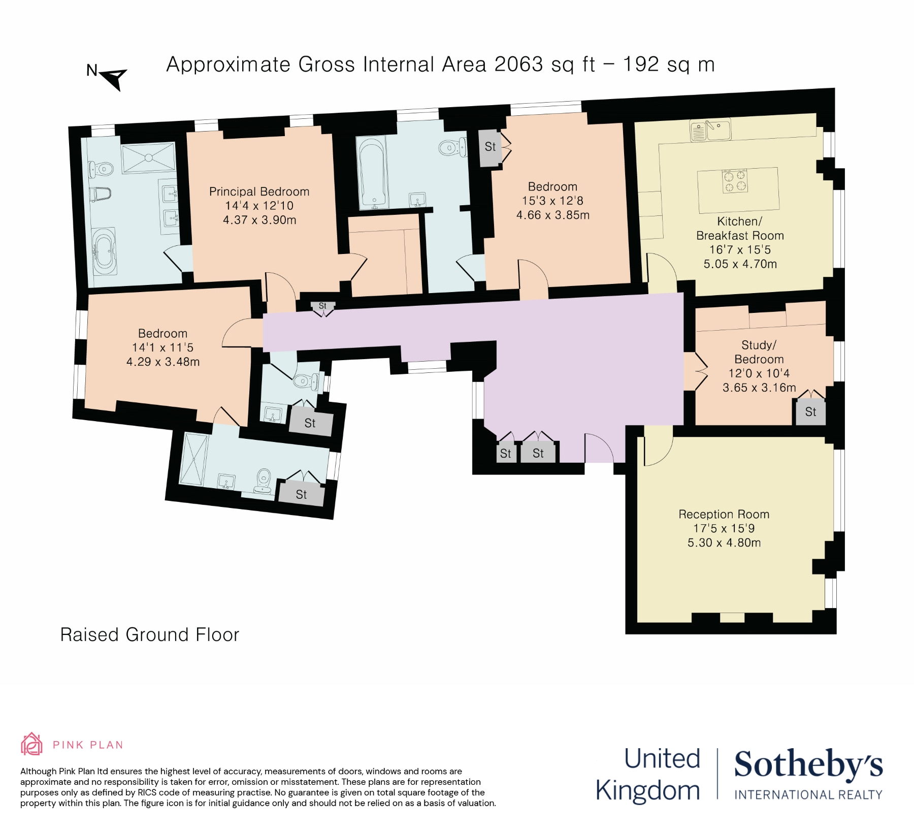 Bright four bedroom apartment in the heart of Kensington