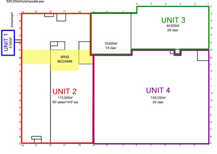 2101 Kennedy Unit Layout & Square Footage (Large)