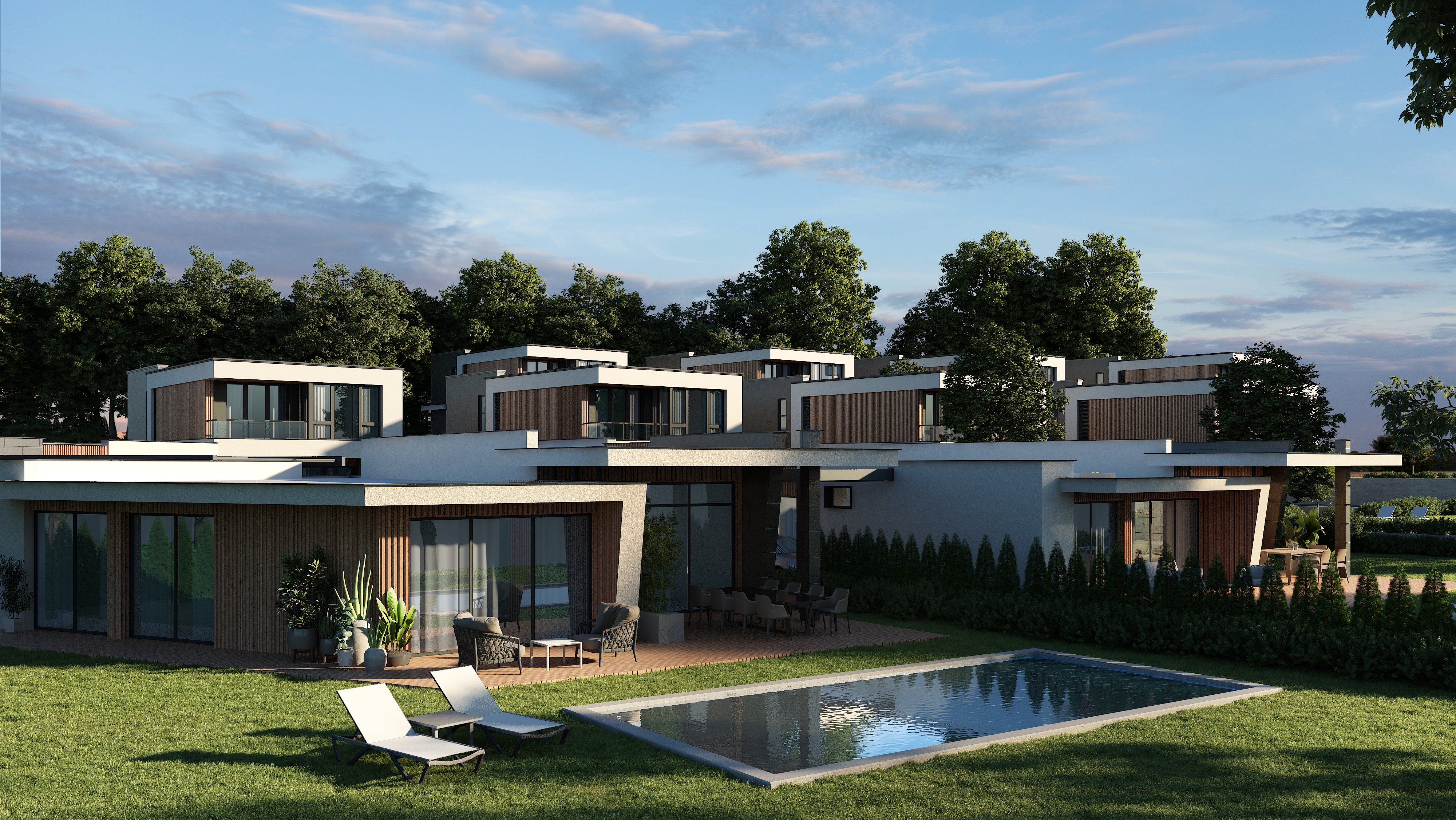 Premium houses with sustainable design on the first line of Nestinarka  beach