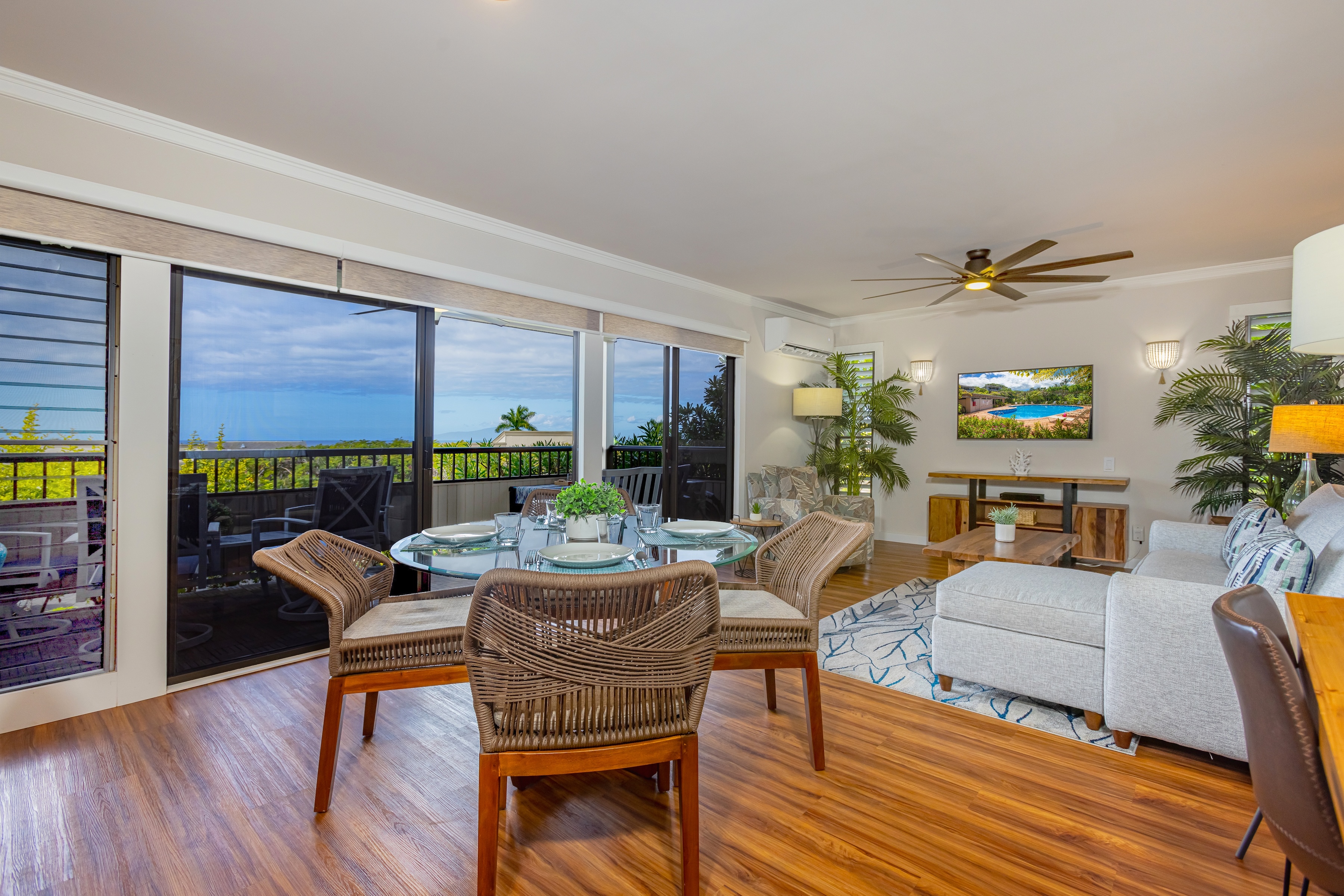 Oceanview Luxury at Wailea Ekolu: Meticulously Renovated 2-Bedroom Haven