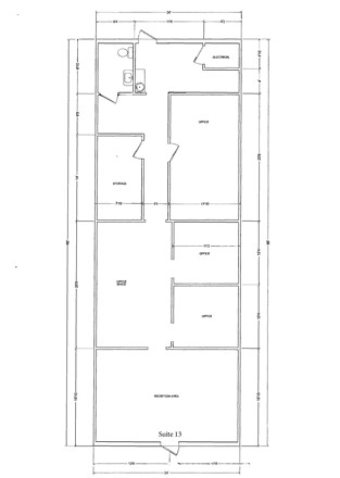 Floor plan - Suite 13