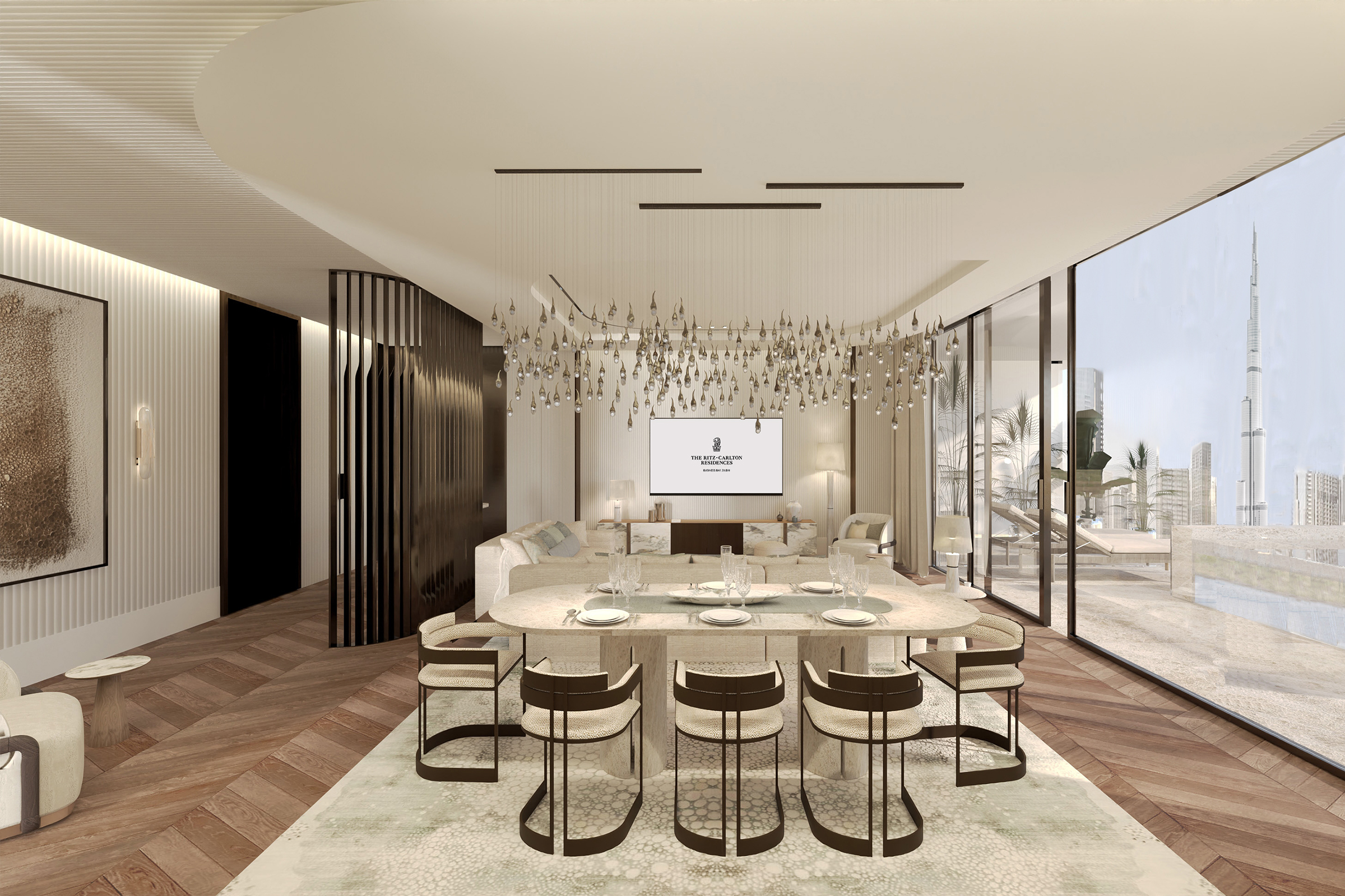 A luxurious four-bedroom residence within the elegant Ritz Carlton