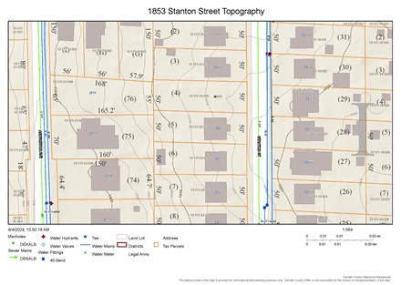 1853 Stanton Street Topography