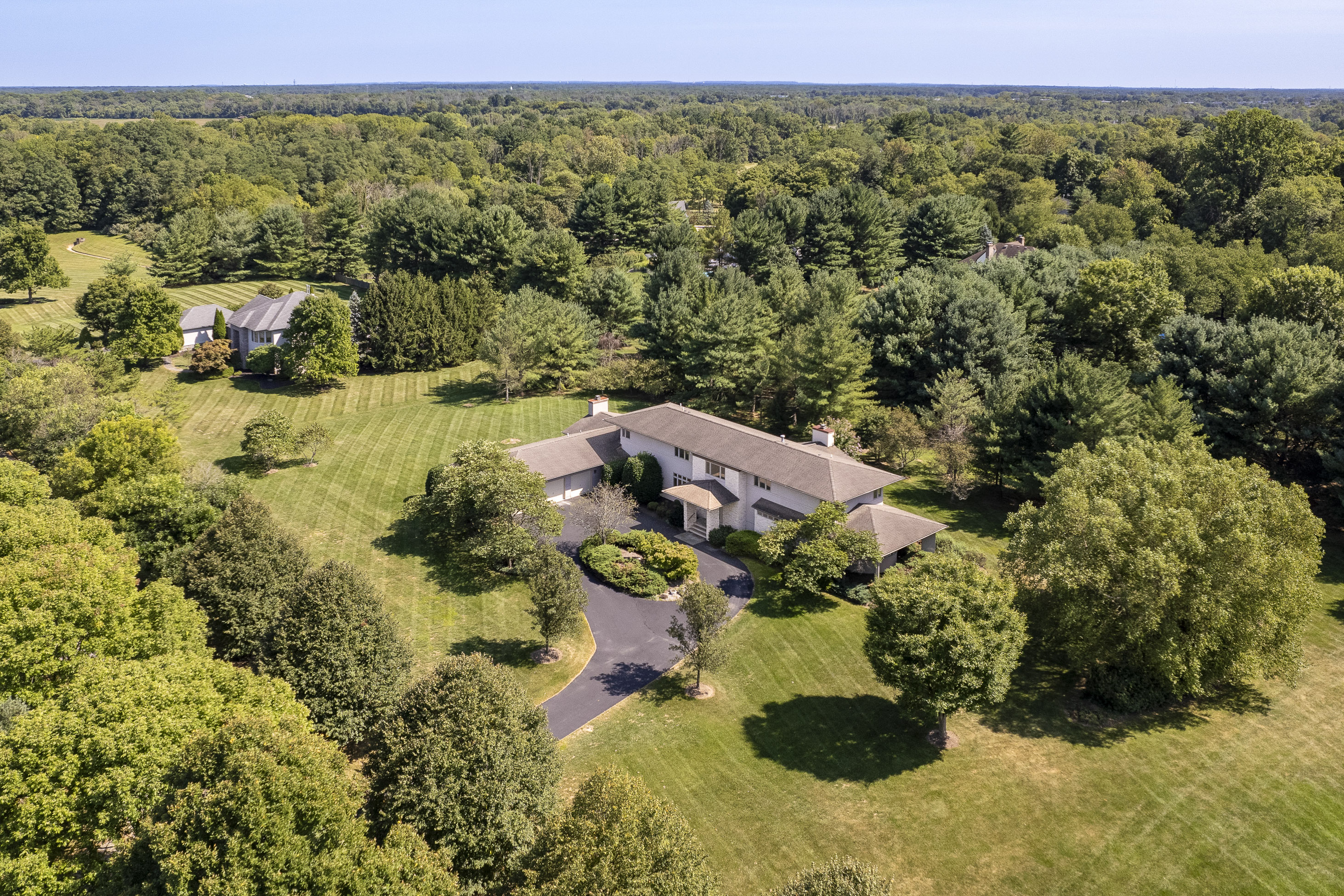 Stylish Contemporary in Lawrence Township's Hidden Hill