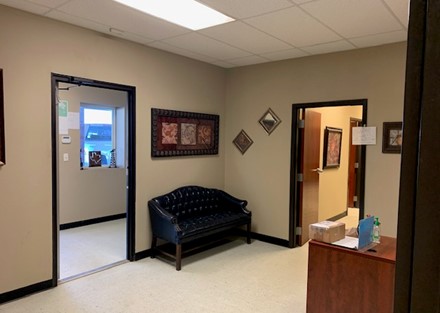 Front reception and check-in area