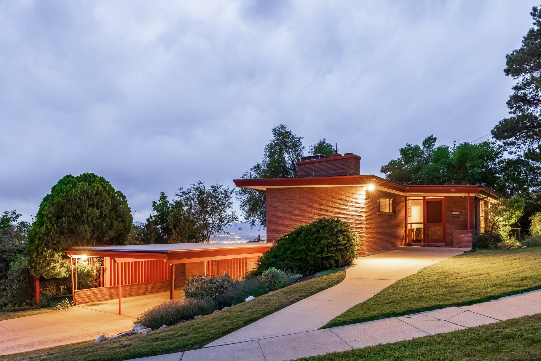 Mid-Century Modern Home with City Views