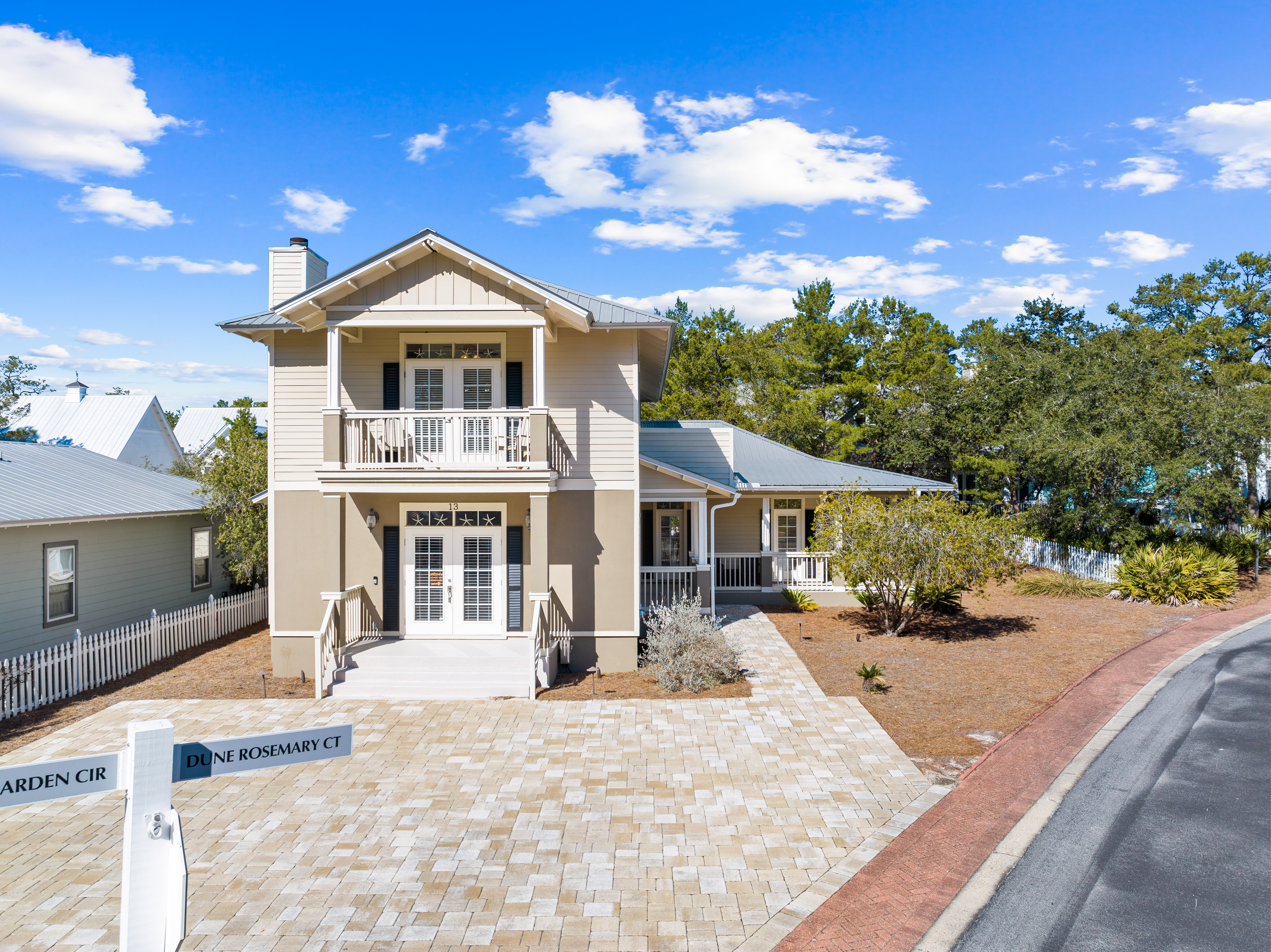 Large Beach Home With Multiple Porches On Oversized Lot