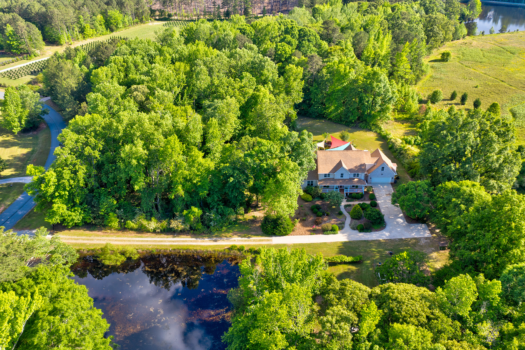 Beautiful Brick Home On Private Acreage