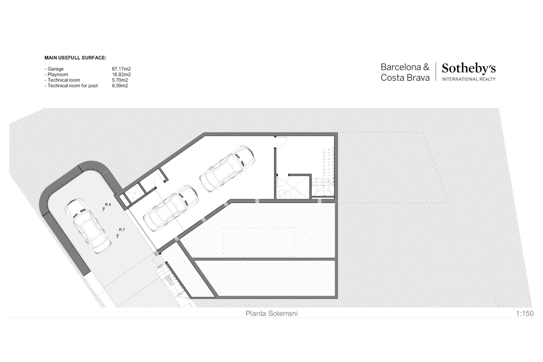 House under construction of minimalist design with sea views in Cabrils