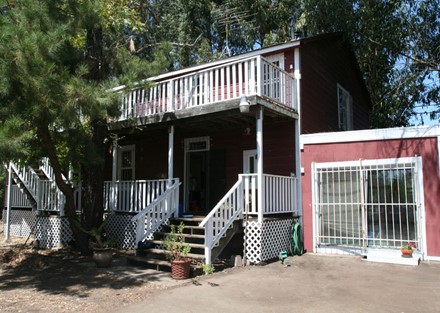 red house porch