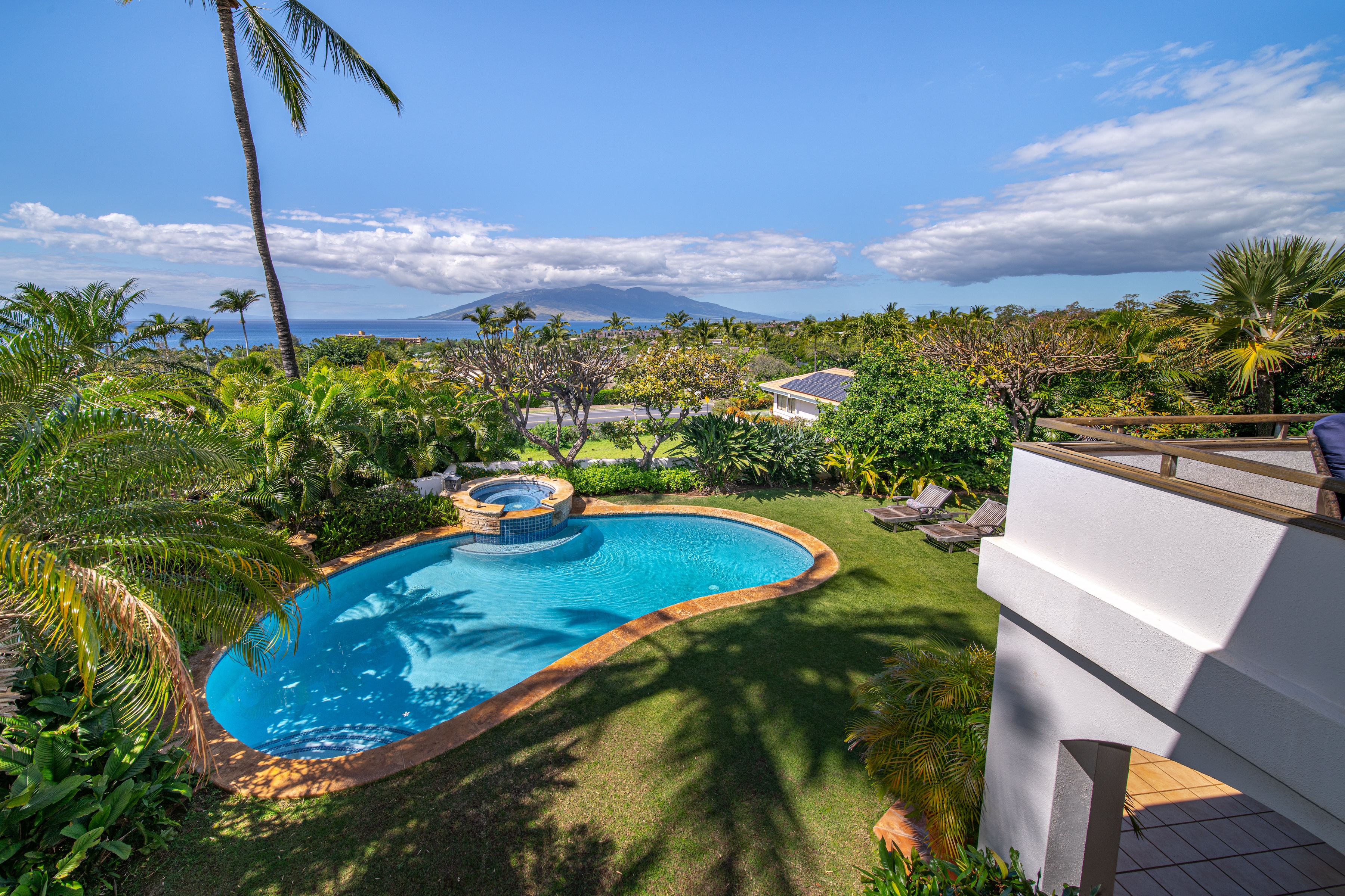 Expansive ocean views from this Wailea Kialoa gated residence