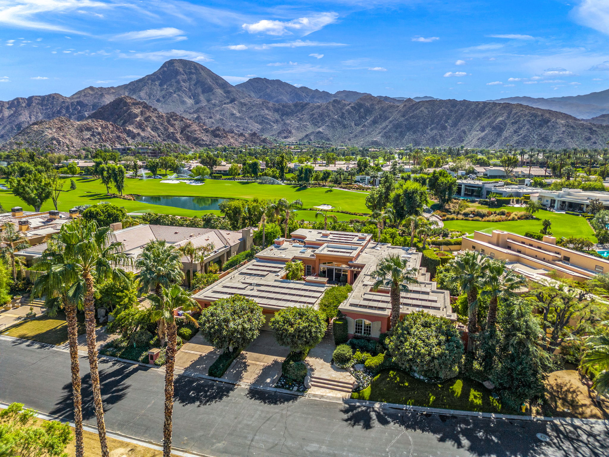 Premier location with majestic south-facing mountain & fairway views