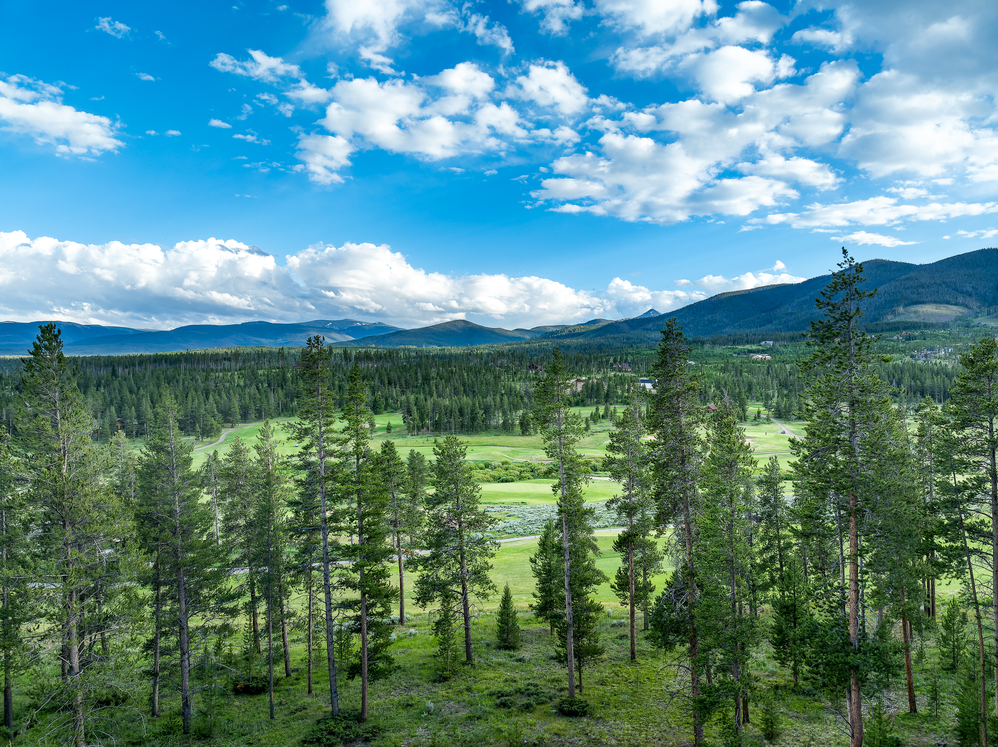 View, location and Pole Creek Golf Course