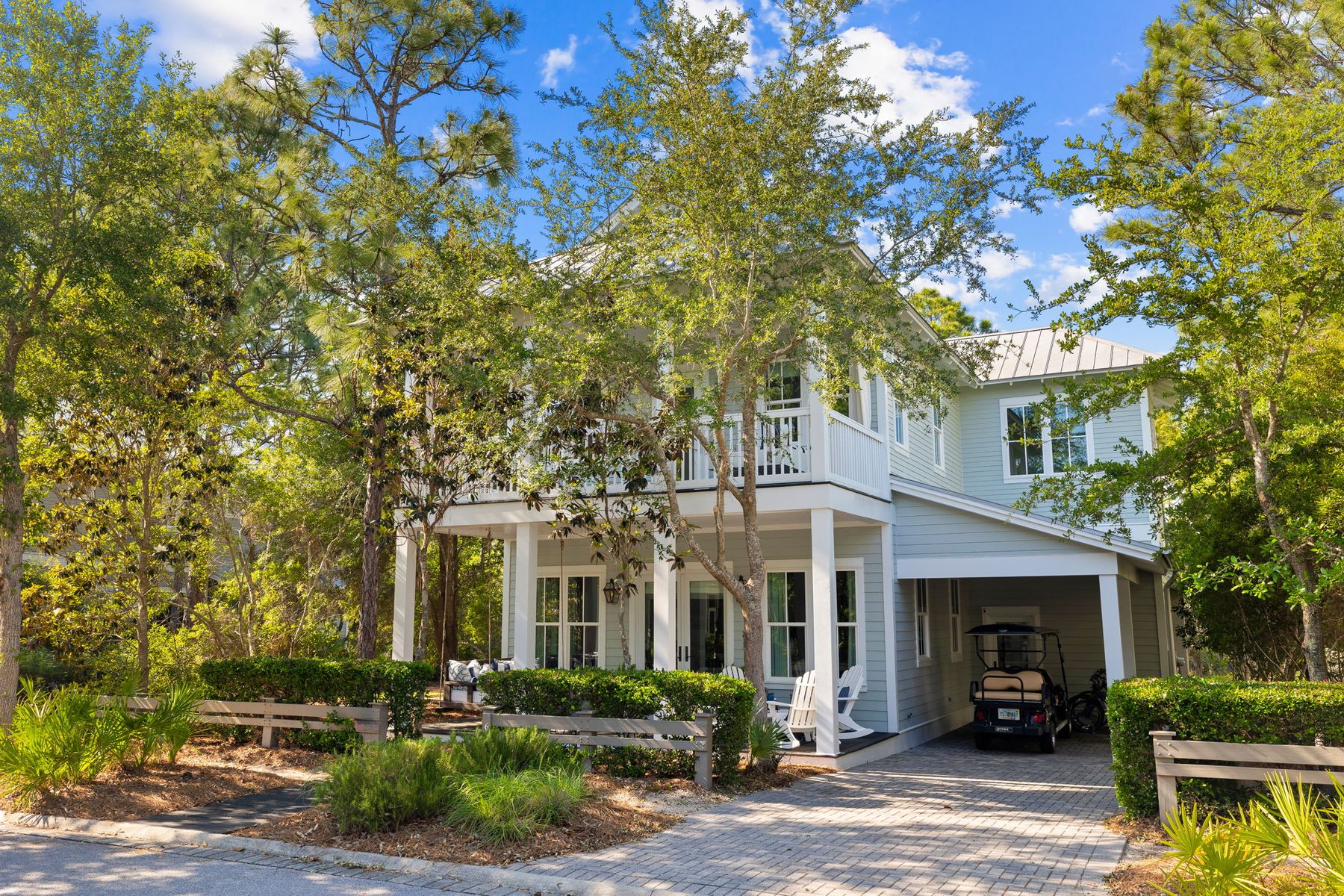 Southern-Style WaterColor Home With Amazing Outdoor Living Area And Fireplace