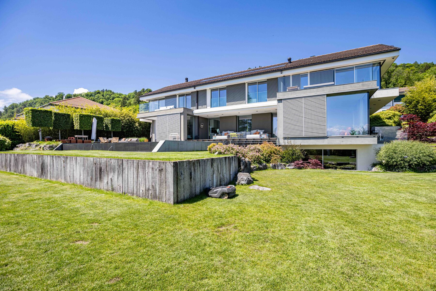 Contemporary - View of the lake and the Alps - Privileged location