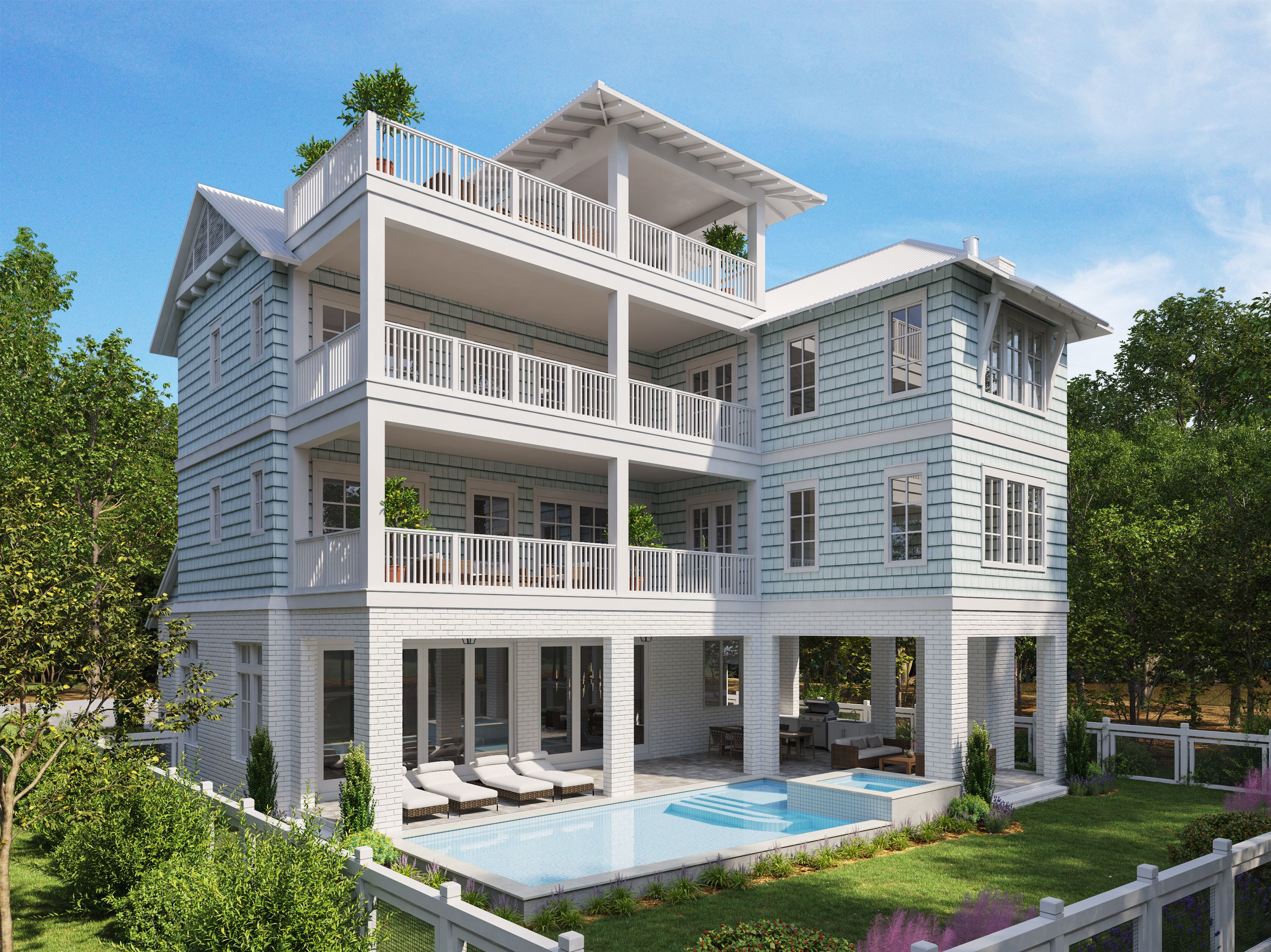 New Construction Home In SeaHighlands With Private Pool