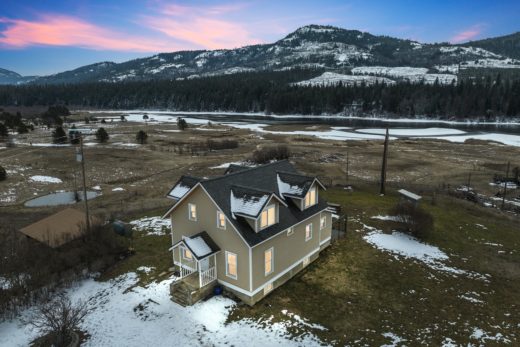 Farm House In The Meadow