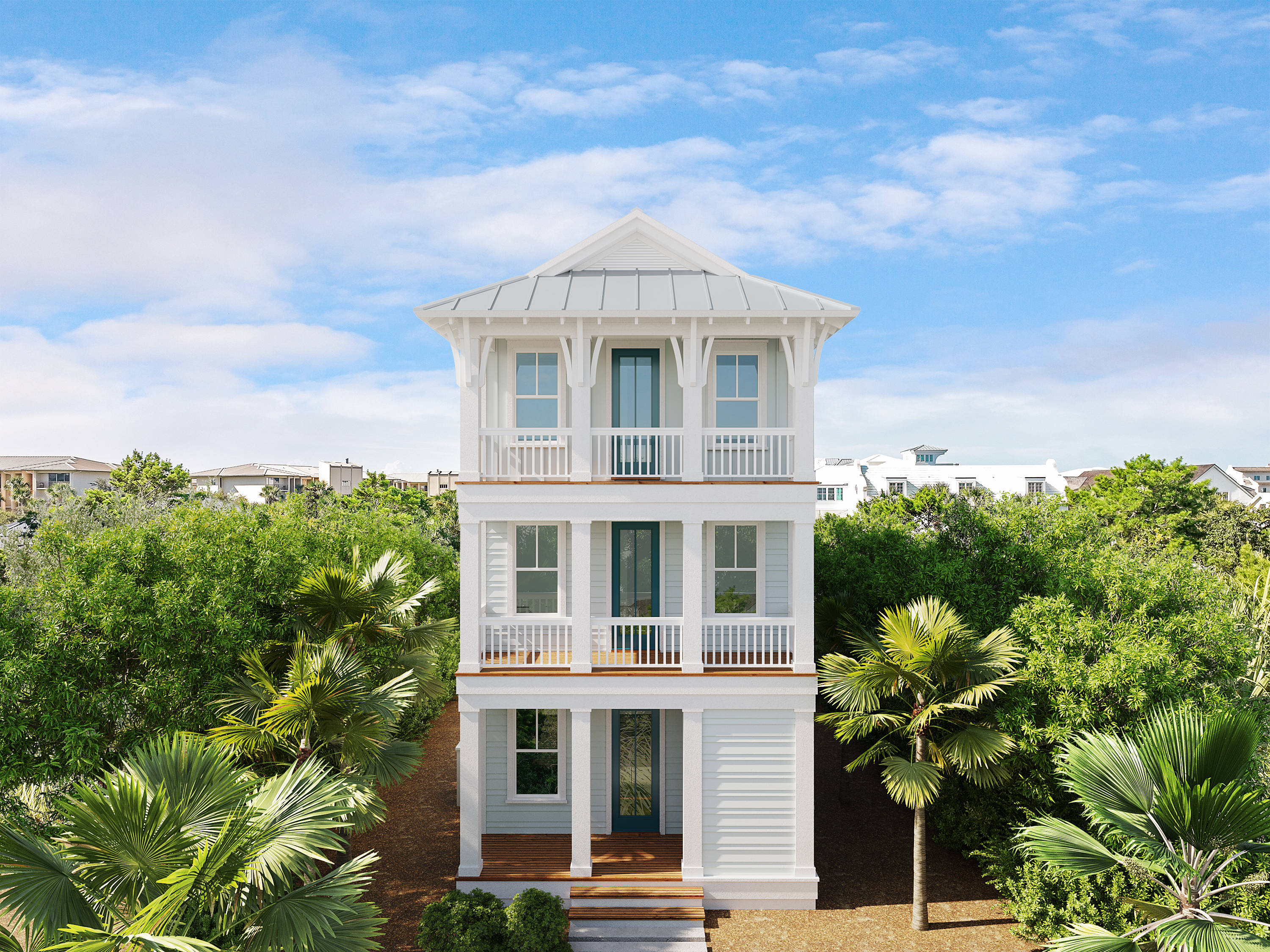 Under-Construction Coastal Cottage With Two Master Suites And Gulf Views