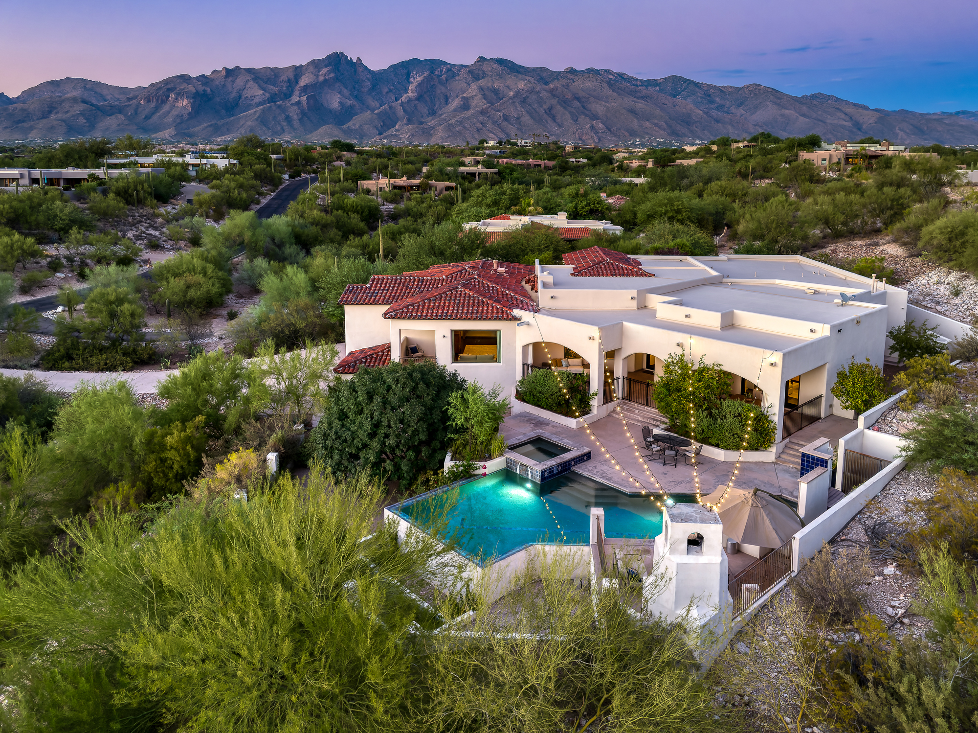 Spanish Santa Barbara-style located in Hacienda Del Sol Estates Built in 2014