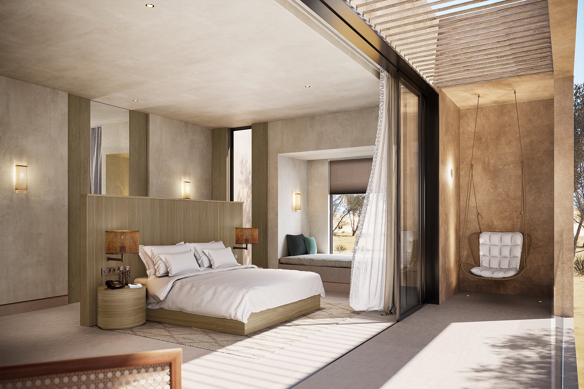 Desert-views luxury villa in five-star Ras Al Khaimah hotel resort