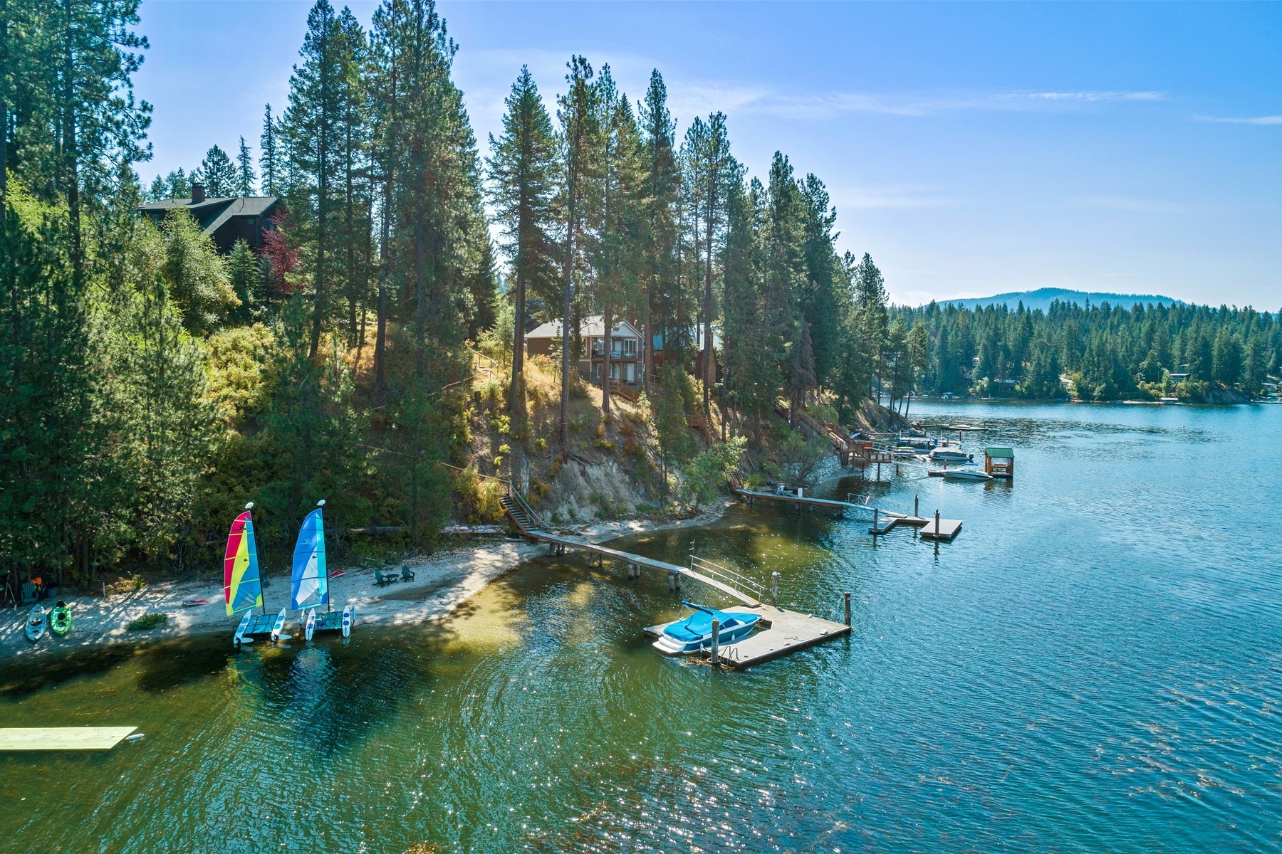 Rare Hayden Lake Waterfront on 1 Acre